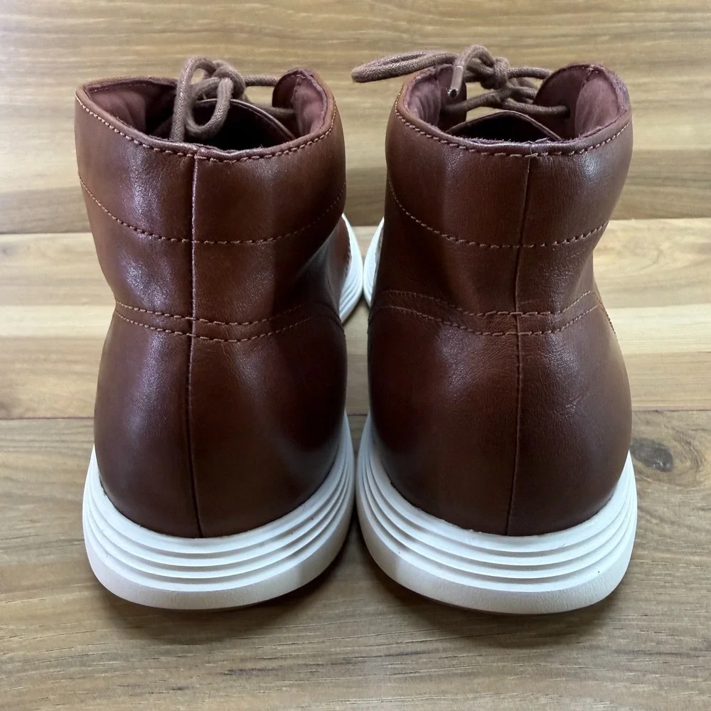 Cole Haan Grand Tour Chukka Boots Mens 10.5 Brown Leather Business Casual Modern